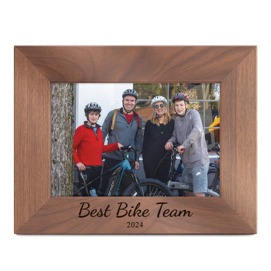 Walnut Wood Photo Frame - Bottom Engraving