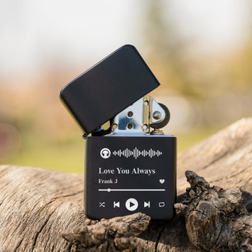 Lighter with Tin Set -Scannable Music Code