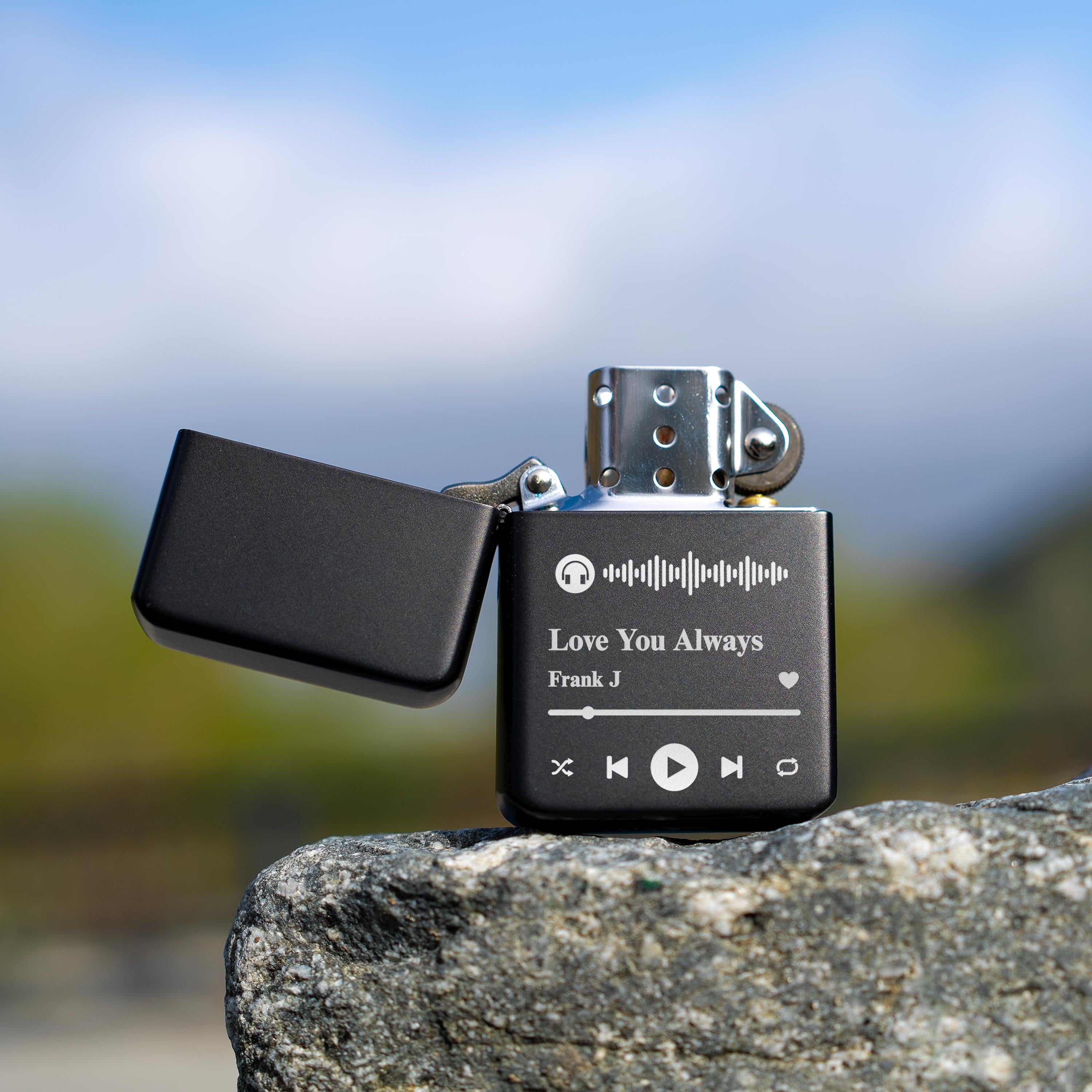 Lighter with Tin Set -Scannable Music Code