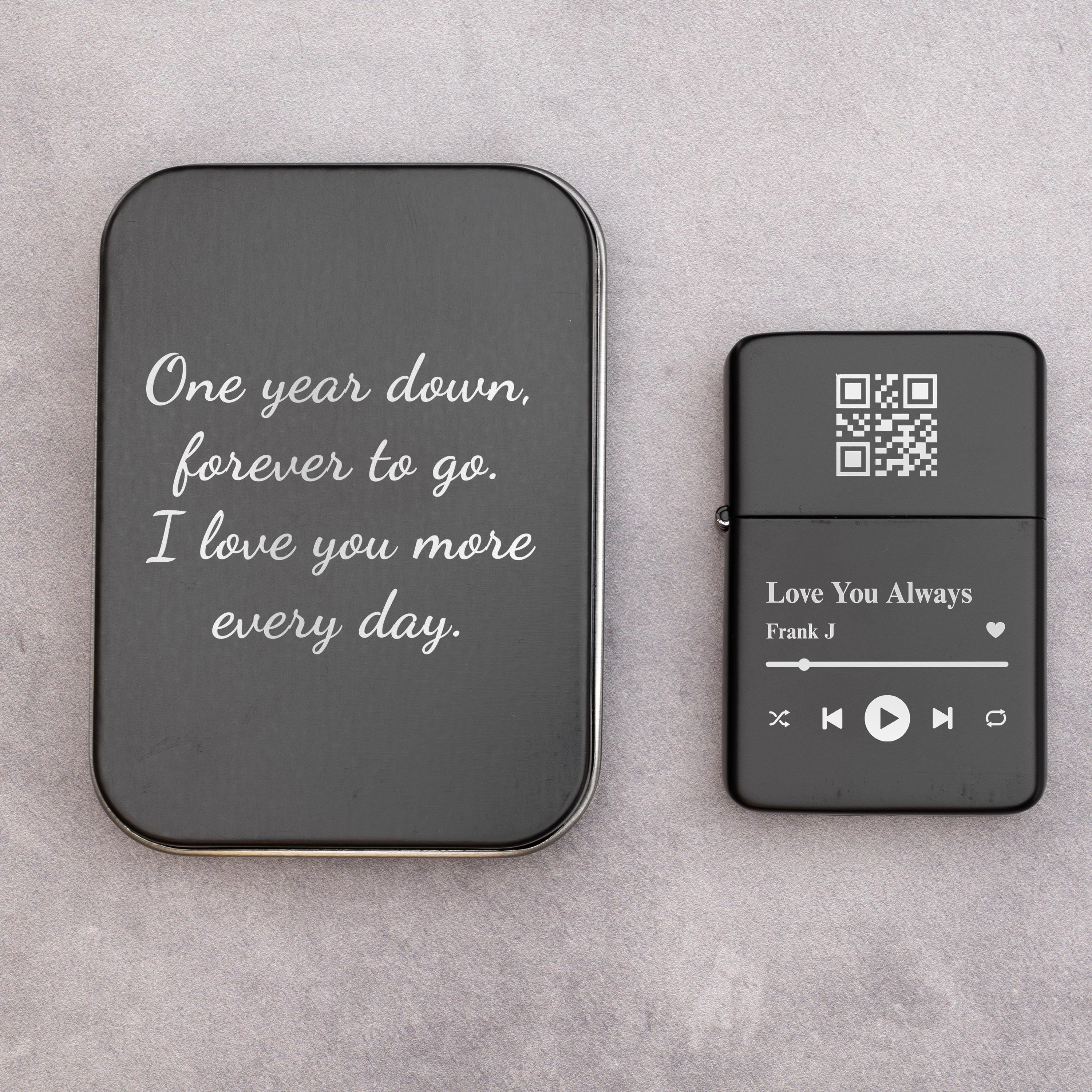 Lighter with Tin Set -Scannable Music Code