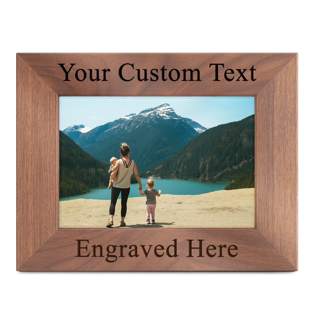 Walnut Wood Photo Frame - Custom Your Own