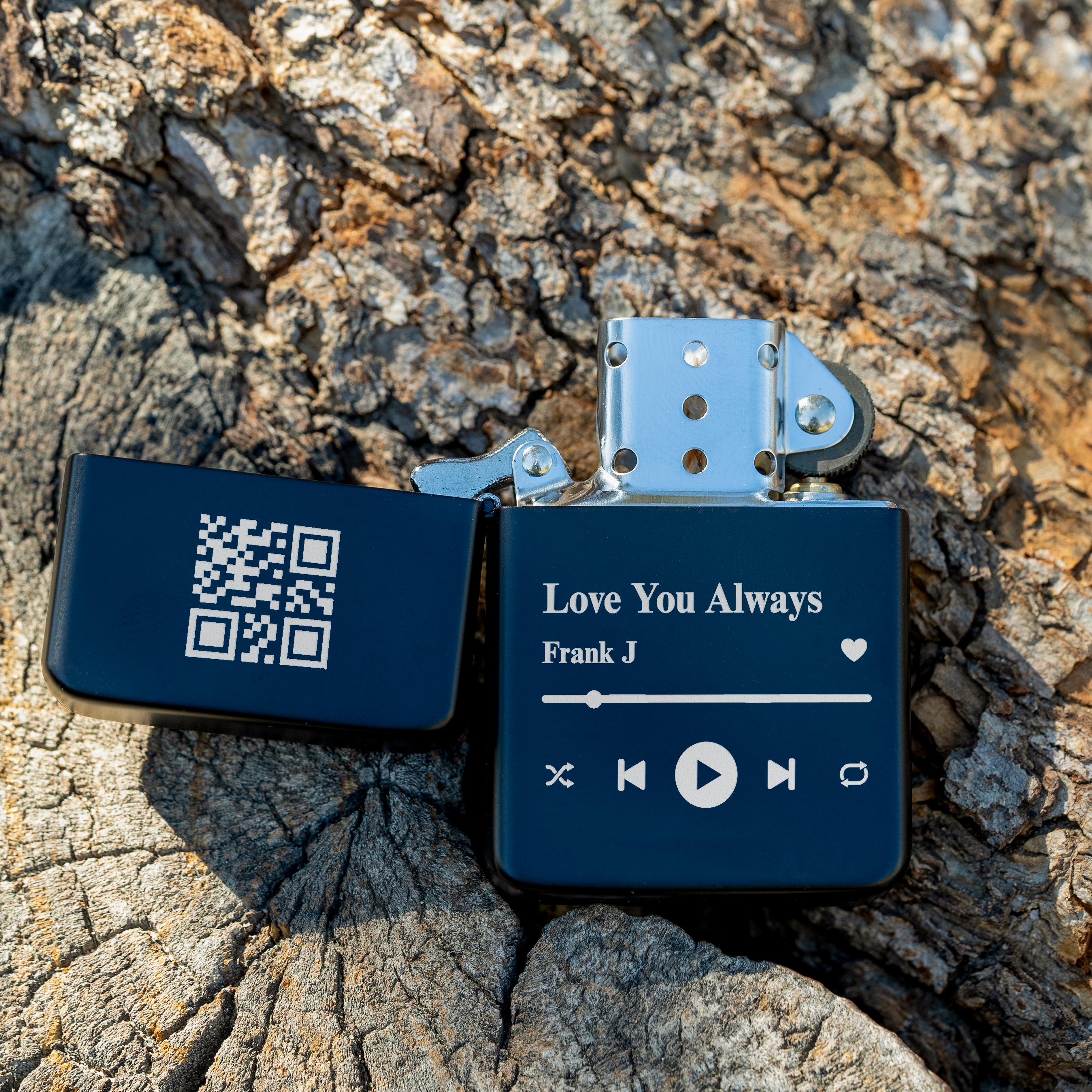 Lighter with Tin Set -Scannable Music Code