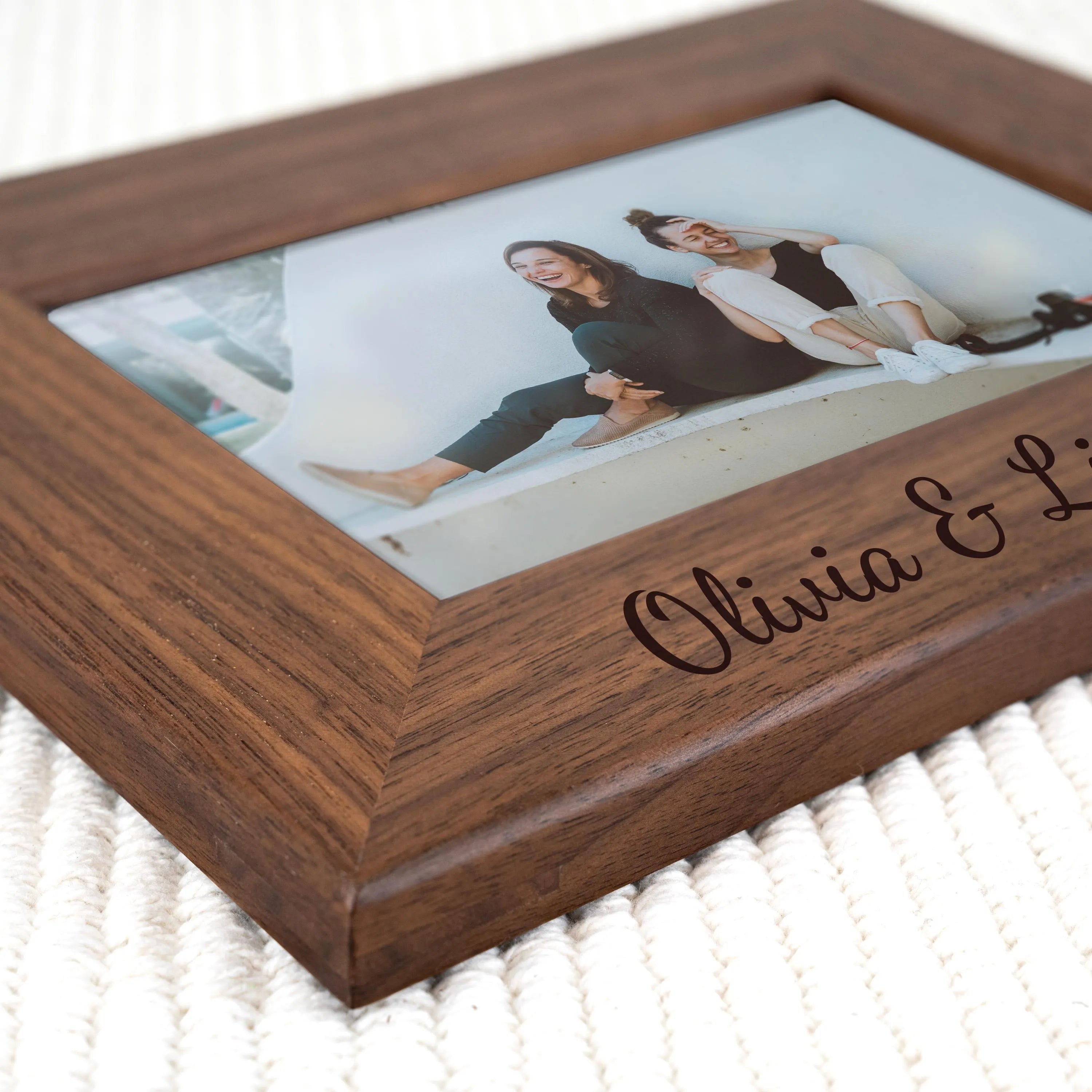 Walnut Wood Photo Frame - Custom Your Own